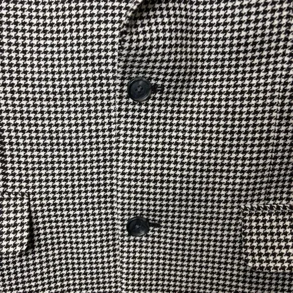 J. Peterman Men's 40R Houndstooth Wool/Cashmere Suit Jacket Sport Coat Blazer